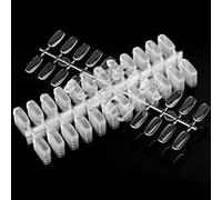 360 Flat Square Nail Tips for Nail Colour Display Book, Nail Colour Display Chart, Nail Display Card for Colorful Nail Polish, DIY Training, Practice and Display