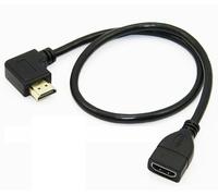 360° Flexible HDM.I Extension Cable, 4K HDR Compatible Ps4, Projector, Fire Stick, Monitor, Television, Laptop HDM.I Right Angle Gold Plated Male to Female, High Speed HDM.I 2.0 (50 CM)