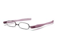 360° Foldable Portable Reading Glasses for Men and Women, Blue Light Blocking Readers, Ultra-Light Alloy Frame Eyeglasses (Color : Purple, Size : 2.0X)