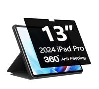 360° Full Adhesive Privacy Screen Protector for iPad Pro13 inch 2024 M4, Anti-Scratch, Anti-Fingerprint, Anti-Blue light, Anti-Glare, 4-Way 360° Anti-spy Screen Protect Film