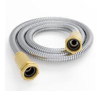 360 GADGET 6 FT Stainless Steel Metal Garden Hose - 3/4" Universal Connector, Flexible, Heavy Duty, Leak-Proof, Puncture-Resistant, Kink-Free, 1 Pack
