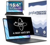 360° Laptop Privacy Screen 15.6 Inch Compatible With Lenovo Hp Dell Acer Asus Thinkpad Envy Xps, 16:9 Aspect Anti Glare Blue Light Filter Protector, 15.6in Computer 4-Way Privacy Filter Shield