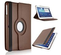 360 Leather Rotate Case Stand Folio Cover For Samsung Galaxy Tab 4 10.1 T530 T535 (Brown)