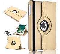 360 Leather Rotate Stand Case Folio Cover For Apple iPad 9.7 (2018) 6th Generation (Gold)