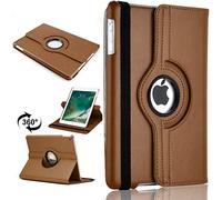 360 Leather Rotate Stand Case Folio Cover For Apple iPad Air 2 (2014) (Brown)