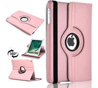 360 Leather Rotate Stand Case Folio Cover For Apple iPad Air 2 (2014) (Light Pink)
