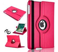 360 Leather Rotate Stand Case Folio Cover For Apple iPad Air 2 (2014) (Pink)