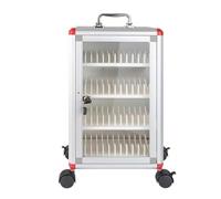 360° Mobile Storage Cabinet Lockable Cell Phone Locker with 48/60/72 Slots Wall-Mounted Handy Storage for Classrooms Ideal for Schools and Offices (48 Slots)