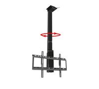 360°Motorized Tv Ceiling Mount - Electric Lift For 32-75 Inch Tvs, Adjustable Bracket With Remote Control, Space-Saving Design For Home Theater, Easy Installation