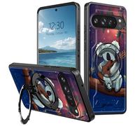 360° O-Ring Magnetic Stand Case for Google Pixel 10/10 Pro, Heavy Duty Shockproof Phone Case, Full Coverage Rugged Cover, Supports Magnetic Car Mount & Wireless Charging, Tree Koala Guitar