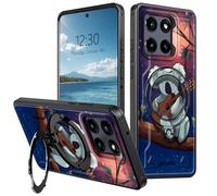 360° O-Ring Magnetic Stand Case for Moto G Stylus 5G 2025, Heavy Duty Shockproof Phone Case, Full Coverage Rugged Cover, Supports Magnetic Car Mount & Wireless Charging, Tree Koala Guitar