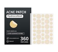 360-Pack Hydrocolloid Pimple Patches for Face & Body - Invisible Star Spot Stickers for Acne Treatment, Salicylic Acid-Free Ultra Thin Starface Patches - 2 Sizes for Cystic Breakouts