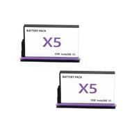 360 Panoramic Action Camera Battery，Compatible With Insta360 X5(2battery)