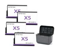 360 Panoramic Action Camera Battery，Compatible With Insta360 X5(4battery 1charger)