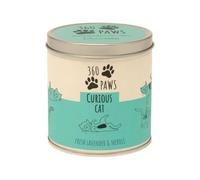 360 Paws Curious Cat Odour Neutralising Candle | Fresh Lavender & Neroli | AromaGuard™ Pet Odour Eliminator | 50 Hour Burn | Natural Wax | Cat-Friendly Candle in Decorative Tin