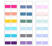 360 PCS 1 inch Colored Book Sticky Index Tabs Self Adhesive, TuNan Repositionable Page Tabs for Textbooks Notebooks Planners File Classification,18 Colors (1” Wide)