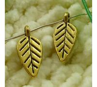 360 Pcs Antique Gold Plated Leaves 19X9MM S2508 DIY Jewelry Making