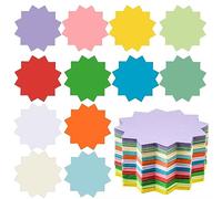 360 Pcs Bulletin Board Decorations Paper Starburst Cutouts Blank Signs for Retail, Sales, Poster Boards, Classroom Bulletin Boards, Kids DIY Craft Projects(12 Colors, 4x4 in)