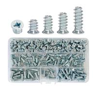 360 Pcs Euro Hinge Screws,M6.3 Grub Screws Assorted For Drawer Runner,Furniture Hinges,Kitchen Cupboard Hinges,Cabinet Doors,Wardrobes (8/11.5/13/16mm)