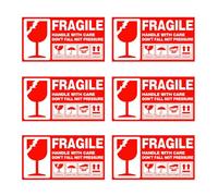 360 Pcs Fragile Stickers Handle with Care, 50 x 90mm Fragile Tape for Packing Boxes, Shipping Fragile Warning Sticker Label for Box Packaging