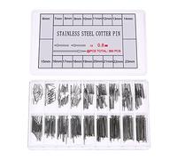 360 PCS Stainless Steel Length 6-23mm Diameter 0.8mm Watch Band Strap Split Cotter Pins Kit Tool for Watch Bracelet Links