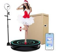 360 Photo Booth Machine, 360 Automatic Spin Camera Booth 68/80/100/115Cm - Remote Control +, 1-7 People Stand On 360 Surround Shooting