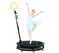 360 Photo Booth Machine, 6 People Stand on Software APP Remote Control Automatic Spin for Weddings Parties Halloween Christmas, Stable and Long Life.