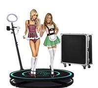 360 Photo Booth Machine for Parties, Automatic Slow Motion Spin with Rotating Stand and Selfie Light, Perfect for Events and Celebrations