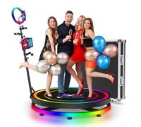 360 Photo Booth Machine with APP Remote Control and Automatic Slow Motion for Wedding and Party Events