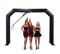 360 Photo Booth Machine with RGB Ring Light for Big Parties, Live Streaming, and Weddings