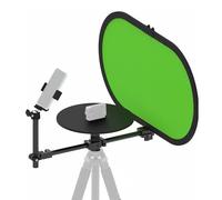 360° Photography Turntable, 12 Inch Rotating Platform for Video & Photo Shooting, Includes Background Cloth, Max Load 5kg, with 1/4″ & 3/8″ Threads