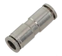 360° Plated Brass Pneumatic Fitting Coupling Tube Connector for Pu4/6 Over 8/10mm Metal Nickel Rotatable Hose Straight Air 25mpa Wor (PU8)