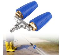 360° Power Washer Nozzles with 1/4 Quick Join, 4000 Psi, Corrosion-Proof 2.0 Orifice Double Turbo Nozzle, 4-6 Gpm, for Courtyard, Garden, Car