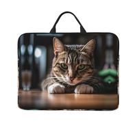 360 Protective Laptop Case 14 inch, A Tabby Cat Laptop Sleeve with Handle Shockproof Computer Bag Waterproof Traveling Computer Cover Notebook Case Briefcase Gifts for Men Women