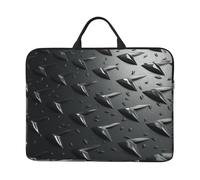 360 Protective Laptop Case 14 inch, Abstract Diamond Plate Laptop Sleeve with Handle Shockproof Computer Bag Waterproof Traveling Computer Cover Notebook Case Briefcase Gifts for Men Women