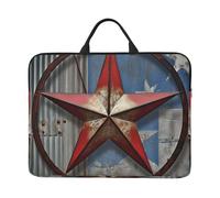 360 Protective Laptop Case 14 inch, American Wastern Texas Star Laptop Sleeve with Handle Shockproof Computer Bag Waterproof Traveling Computer Cover Notebook Case Briefcase Gifts for Men Women