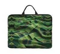 360 Protective Laptop Case 14 inch, Army Green Camo Hunting Camo Green Laptop Sleeve with Handle Shockproof Computer Bag Waterproof Traveling Computer Cover Notebook Case Briefcase Gifts for Men Women