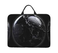 360 Protective Laptop Case 14 inch, Black Marble Laptop Sleeve with Handle Shockproof Computer Bag Waterproof Traveling Computer Cover Notebook Case Briefcase Gifts for Men Women