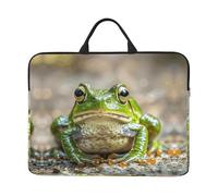360 Protective Laptop Case 14 inch, Cute Frog Laptop Sleeve with Handle Shockproof Computer Bag Waterproof Traveling Computer Cover Notebook Case Briefcase Gifts for Men Women