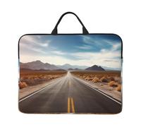 360 Protective Laptop Case 14 inch, Desert Landscape Highway Laptop Sleeve with Handle Shockproof Computer Bag Waterproof Traveling Computer Cover Notebook Case Briefcase Gifts for Men Women