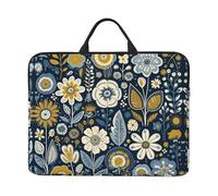 360 Protective Laptop Case 14 inch, Different Flowers Laptop Sleeve with Handle Shockproof Computer Bag Waterproof Traveling Computer Cover Notebook Case Briefcase Gifts for Men Women