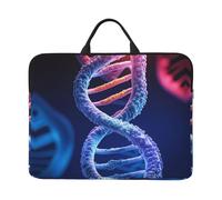 360 Protective Laptop Case 14 inch, DNA Genetic Helix Laptop Sleeve with Handle Shockproof Computer Bag Waterproof Traveling Computer Cover Notebook Case Briefcase Gifts for Men Women