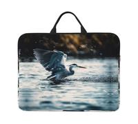 360 Protective Laptop Case 14 inch, Egret Taking Off Laptop Sleeve with Handle Shockproof Computer Bag Waterproof Traveling Computer Cover Notebook Case Briefcase Gifts for Men Women