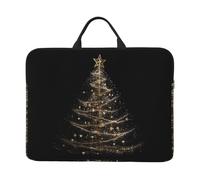 360 Protective Laptop Case 14 inch, Glowing Christmas Tree Laptop Sleeve with Handle Shockproof Computer Bag Waterproof Traveling Computer Cover Notebook Case Briefcase Gifts for Men Women