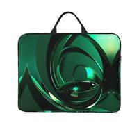 360 Protective Laptop Case 14 inch, Green Sculpture Laptop Sleeve with Handle Shockproof Computer Bag Waterproof Traveling Computer Cover Notebook Case Briefcase Gifts for Men Women