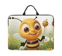 360 Protective Laptop Case 14 inch, Honey bee Laptop Sleeve with Handle Shockproof Computer Bag Waterproof Traveling Computer Cover Notebook Case Briefcase Gifts for Men Women