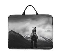 360 Protective Laptop Case 14 inch, Horse on Mountain Laptop Sleeve with Handle Shockproof Computer Bag Waterproof Traveling Computer Cover Notebook Case Briefcase Gifts for Men Women