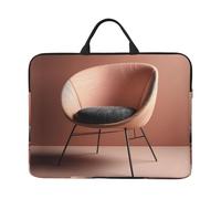 360 Protective Laptop Case 14 inch, Light Pink Chair Laptop Sleeve with Handle Shockproof Computer Bag Waterproof Traveling Computer Cover Notebook Case Briefcase Gifts for Men Women