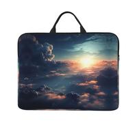 360 Protective Laptop Case 14 inch, Light Through Clouds Laptop Sleeve with Handle Shockproof Computer Bag Waterproof Traveling Computer Cover Notebook Case Briefcase Gifts for Men Women