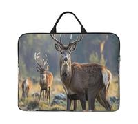 360 Protective Laptop Case 14 inch, Nature Wild Animal Deers Laptop Sleeve with Handle Shockproof Computer Bag Waterproof Traveling Computer Cover Notebook Case Briefcase Gifts for Men Women